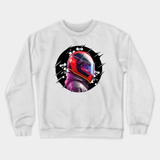 biker girl Crewneck Sweatshirt